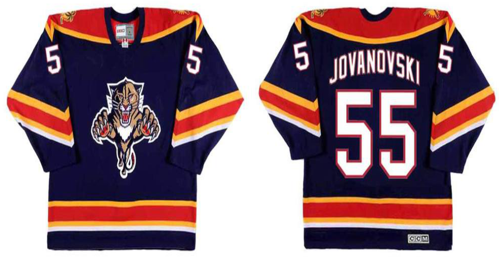 2019 Men Florida Panthers #55 Jovanovski blue CCM NHL jerseys->florida panthers->NHL Jersey
